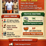 पश्चिम बंगाल के फालता में टीएमसी नेता जहांगीर खान को पुलिस ने हाफ पैंट में घुमाया